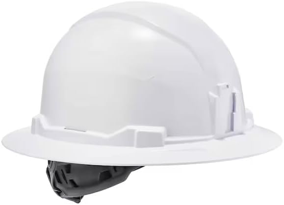 White Class E Hard Hat Full Brim with Ra, Mfr: 8971-A