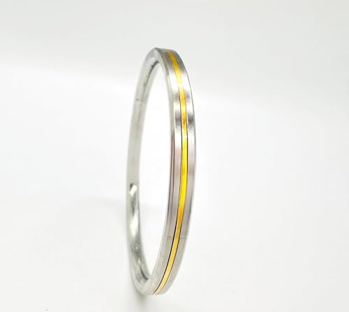Brass Line 6MM Stainless Steel Sikh Kada For Women And Men Punjabi Bracelet Indian Accessory Sikh Wrist Band Punjabi Kara For Women and Men 60Grams3