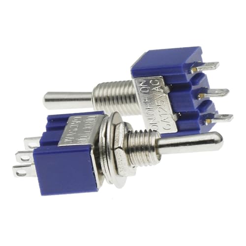Interrupteur à bascule miniature MTS103 pour panneau de modélisme et tableau de bord 120V 6A - 4