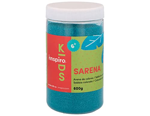 INNSPIRO Arena de colores azul turquesa 600 Gr., para Decoración y Manualidades