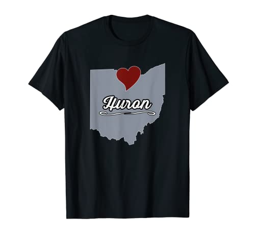 HURON - Ohio | OH USA CITTÀ, Souvenir City State - Maglietta