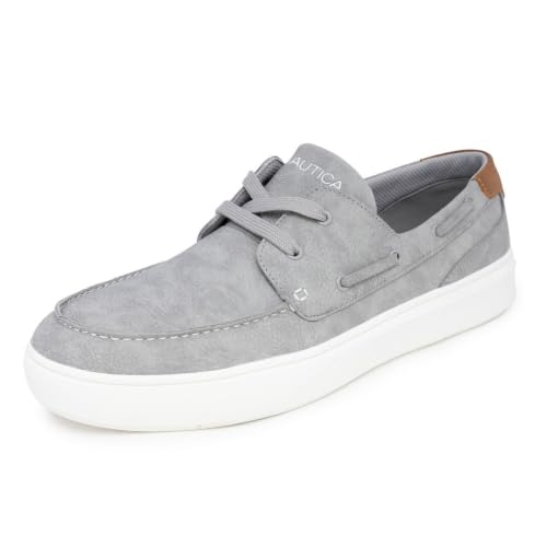 Image of NAUTICA Men's Lace-Up Boat Shoe Casual Loafers Comfort Sneaker - Walking Moccasin