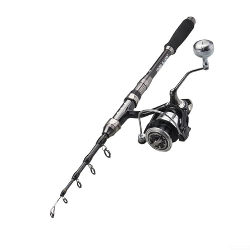 Upluxmira Canna da pesca telescopica compatta in fibra di carbonio