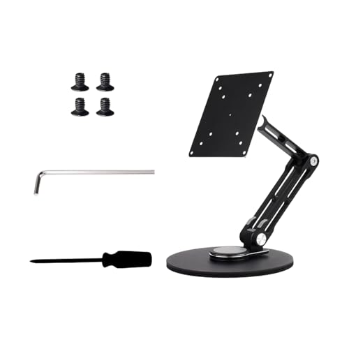 Support de bureau en aluminium avec bras de moniteur réglable en hauteur rotatif