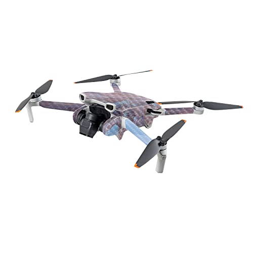 Image of MightySkins Carbon Fiber Skin Compatible with DJI Mini 3 - Monsoon | Protective, Durable Textured Carbon Fiber Finish | Easy to Apply | Made in The USA