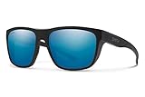 Smith Barra Sunglasses Matte Black/ChromaPop Polarized Blue Mirror