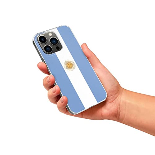 Funda iPhone 13 Pro rígida con bandera de Argentina carcasa resistente de PC 3