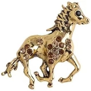 ブローチ 子馬 ゴールドカラー ビジュー ゴールドカラー ウマ 干支 可愛い かわいい キュート フォーマル ピン