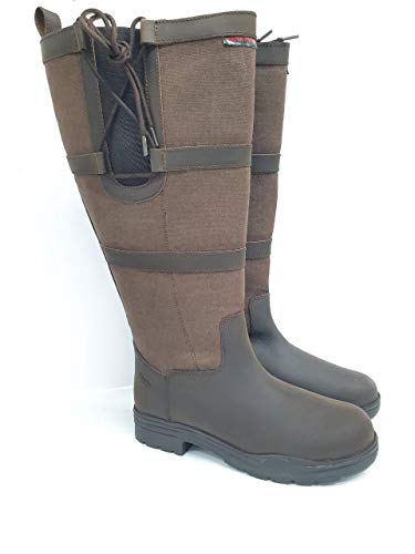Bottes d'équitation en cuir pour mollet large : la solution confort marron