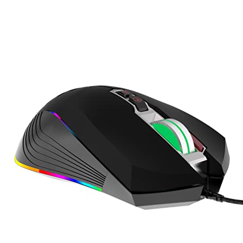 Ratón para juegos con retroiluminación RGB de 12 modos y sensor de 7200 DPI 4