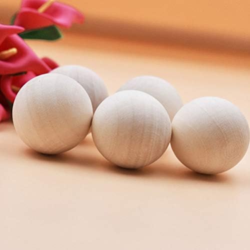 MILISTEN 300 Pcs Mini Wooden Balls Natural Unfinished Wood Balls Round Craft Balls Spheres for DIY Painting Carving Jewelry Making