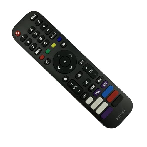 XAGMODSHN Telecomando in ABS per televisori LCD EN2Q30H EN2F30H con pulsante intuitivo e configurazione istantanea, telecomando di ricambio per televisori inglesi