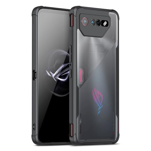 Coque ROG Phone 7 HikerClub transparente antichoc avec bords noirs