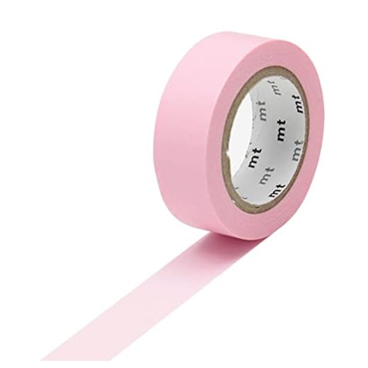 Masking Tape (MT) 1,5 cm Uni rose