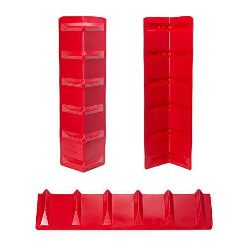 Dc Cargo Mall Red Vee Board Trailer Cargo Load Corner Edge Protector And Truck Tie-Down Strap Guard Bumper Cushion, 8" X 8" X 36", 8 Pack #TOP2