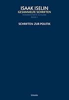 Schriften Zur Politik 3796533396 Book Cover