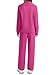 Casly Lamiit 2 Piece Outfits for Women Trendy Sweatsuits Matching Lounge Set 1/2 Zip Lapel Sweatshirt Jogging Sweatpants Athletic Tracksuit Rose Pink XS