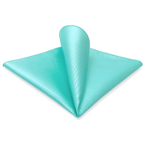 S&W SHLAX&WING Poszetki Solid Colored Aqua Green Blue Poszetka Męska klasyczna biznesowa chusteczka Męska poszetka