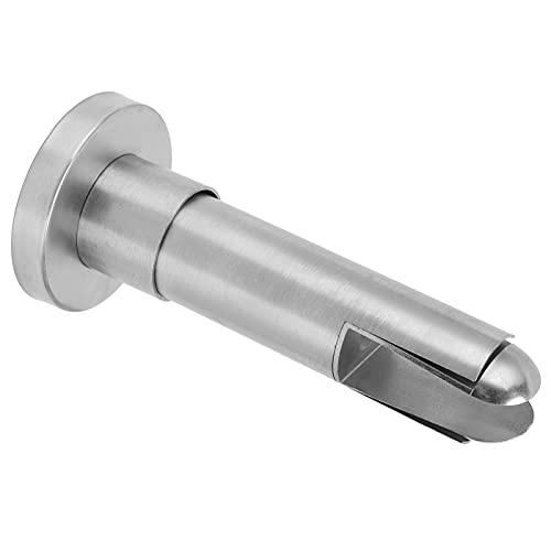 Partition Support Foot Stainless Steel Glass Fence Clamp Glass Floor Clamp Glass Balustrade Partition Clamp Partition Support Foot Hardware Accessory for Public Bathroom Toilet Restroom - Image 3