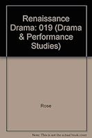 Renaissance Drama 19: XIX 0810106809 Book Cover