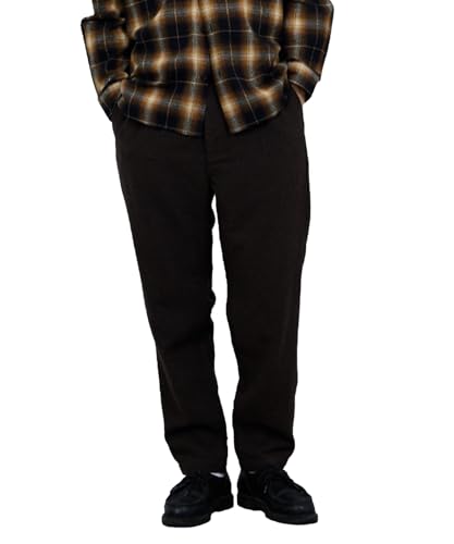 [ディッキーズ] イージーパンツ メンズ ウエストゴム 紐 ポケット ウール混 ボトムス ブラウン:M