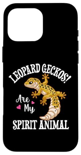 Womens Girls Reptile Happy Spirit Animal Leopard Gecko Lover �X�}�z�P�[�X iPhone 16 Pro Max �p