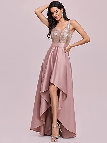 Ever-Pretty Women's Plus Size Satin V-Neck Maxi Formal Dress Wedding Dress Banquet Dresses For Juniors Orchid Us20 #TOP3