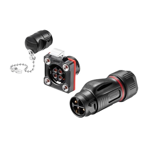 Conector industrial BD-20 plástico formal aviación 3 núcleos miniatura 1