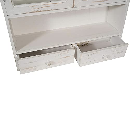 Vitrina-de-Madera-Maciza-Blanca-79x56x16-cm-Libreria-de-Pared-o-despensa-de-Cocina-Mobiliario-de-hogar-Shabby-Chic-Armario-de-Cocina-Vintage Vitrina-de-Madera-Maciza-Blanca-79x56x16-cm-Libreria-de-Pared-o-despensa-de-Cocina-Mobiliario-de-hogar-Shabby-Chic-Armario-de-Cocina-Vintage