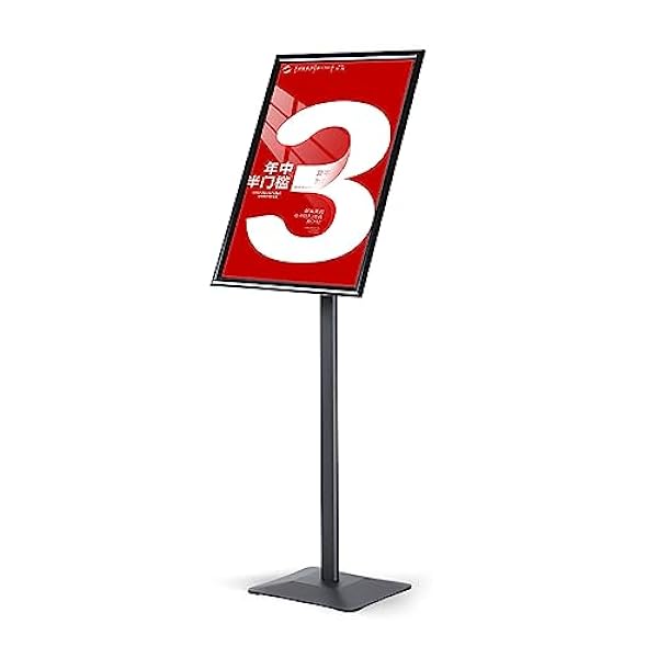 Staande poster display stand,A2 teken houder,voetstuk posterstandaard voor bruiloft show display reclame verkoop van display met zware metalen basis zwart