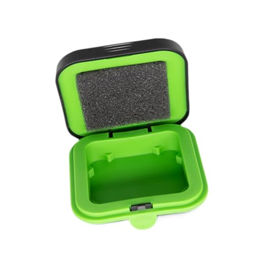 predolo - predolo Étui pour appareil auditif Conteneur pour appareil auditif Boîte de rangement antichoc Étui de transport, Noir Vert