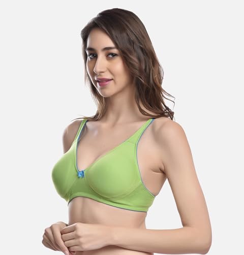 Image of FIMS - Fashion is my style Women Cotton Blend Non-Padded Non-Wired Moulded Bra Multicolor Cup- B