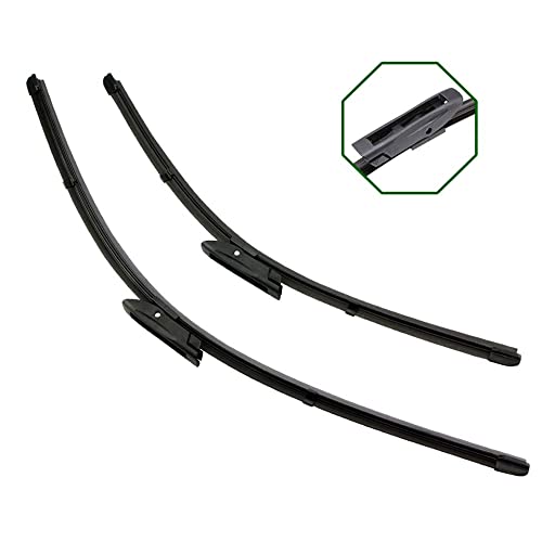 Image of Oshotto Frameless (O.E.M Type) Wiper Blades Compatible with Renault Fluence (24 inch / 16 inch)