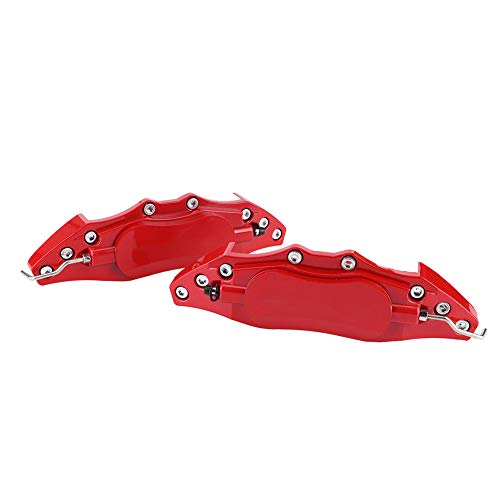 Red Aluminum Caliper Covers, Universal Brake Caliper Cover Set, Secure Fit with Easy Installation, Custom Design, Highgrade Taste, Suitable for All Cars, Provides Highgrade (M)
