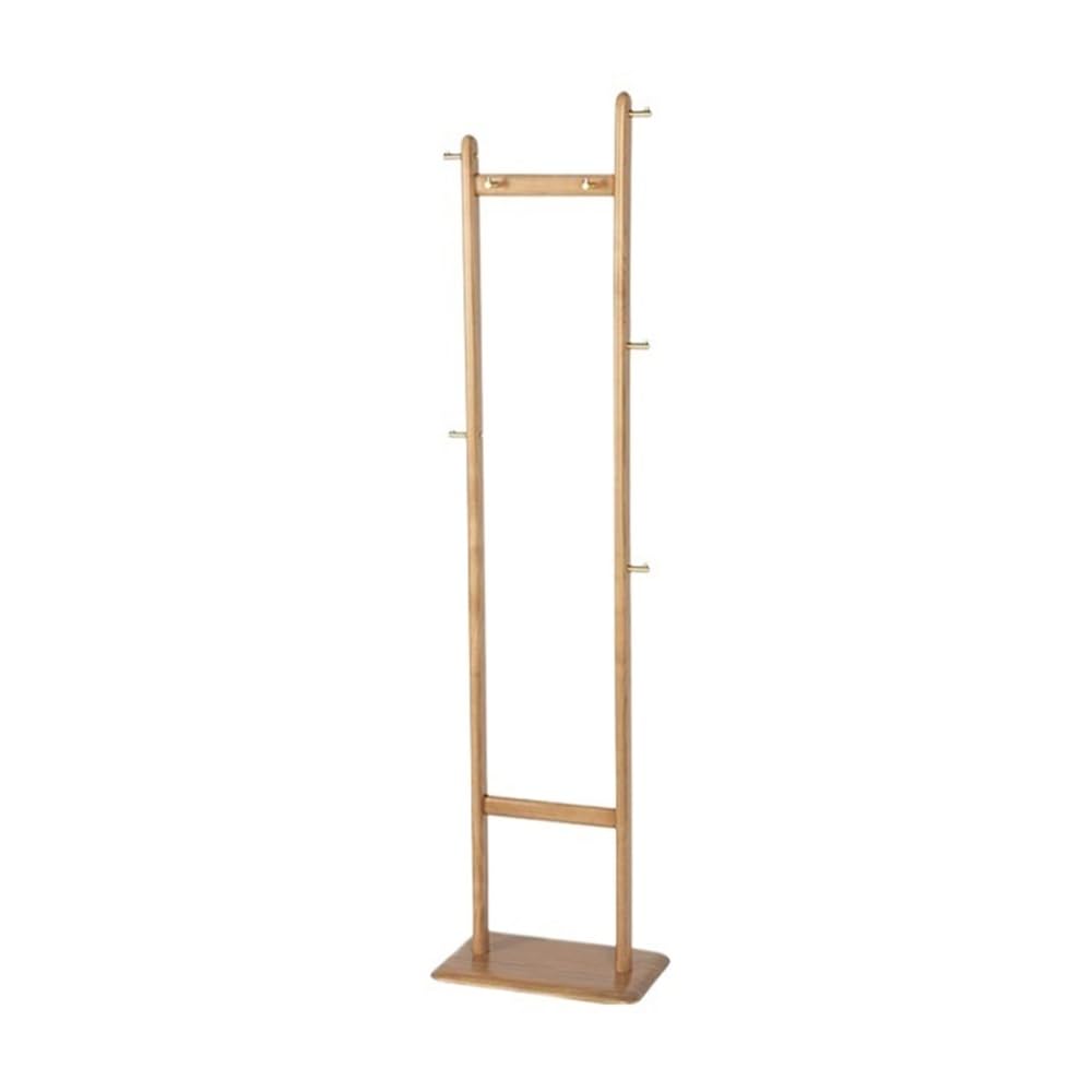 DFHS46JK Hat Rack Solid Wood Floor Hanger Cherry Black Walnut Bedroom Bedside Small Apartment Coat Rack for Office(Cherry Wood)