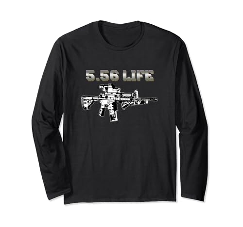 Comparison: Best Range 556 11 556 Ammo Range 5.56mm Rifle Military Long Sleeve T-Shirt