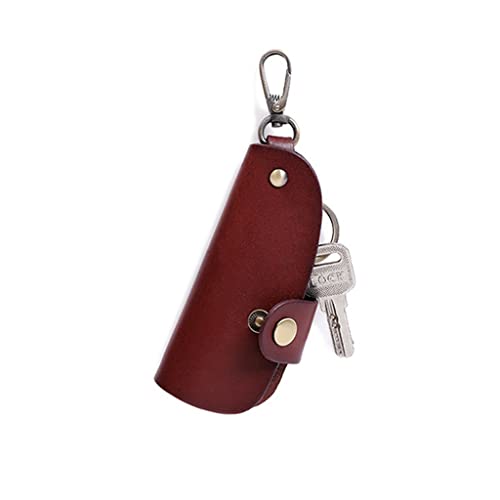 Étui de rangement multifonction en cuir pour clés de voiture fait main avec fermeture sécurisée
