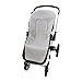 Housse d'été pour poussette universelle Rosy Fuentes - Matelas pour poussette bébé - Respirant - Compatible avec Bugaboo, Jane, Concord, Baby Jogger, Bebecar...0 Gris