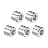 QUARKZMAN 5 Stück Edelstahl Abstandshalter 3/8 Bohrung x 3/4 AD x 5/8 Länge Schraube Buchse Glatte Oberfläche Rund Metall Distanzhülsen für M10 Schrauben Bolzen und Stangen
