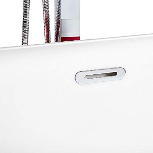 Badewanne freistehend oval rot in römischem Stil 170 x 77 cm Tesoro