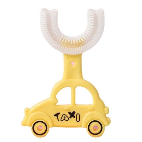 URbani Trading U Shaped Manual Toothbrush Brush for Kids, 2-5 Years 360 Degree Soft Silicone Oral Teeth Cleaning For Baby Infant Toddler Children-image-46