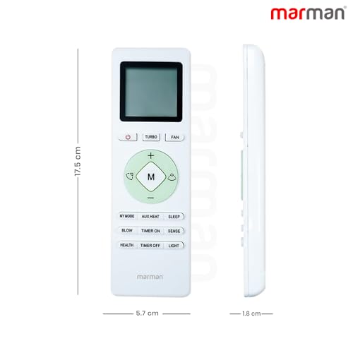 Image of marman Compatible with Lloyd AC Remote Control Original Suitable for 1 | 1.5 | 2 ton Split or Window Air Conditioner Model 233 - Match Exactly to Replicate Genuine Remote Control