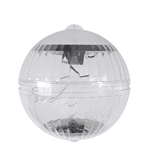 Ajcoflt Lâmpada solar de água flutuante para piscina com luz flutuante Lâmpada de decoração de jardi