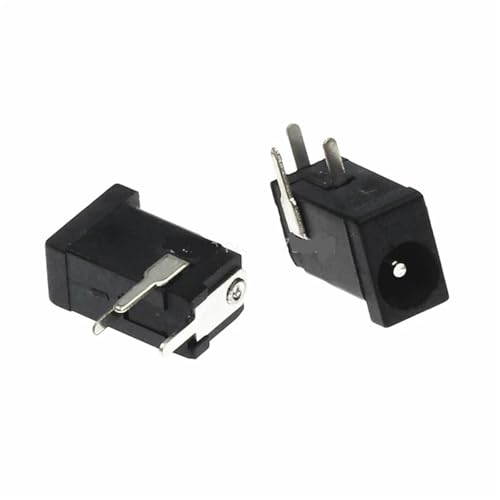 Connecteur d'alimentation CC femelle DC-002 noir 30V 1A embase jack de remplacement 10 pièces