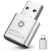 APROO Wireless Converts Wired CarPlay Mini Adapter (Silver)