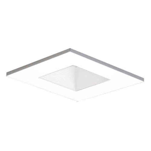 Halo Recessed 3011WHWB 3-Inch 15-Degree Trim Adjustable Square with Baffle, White