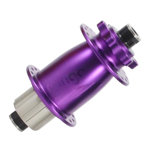 rningo Fahrrad-Naben-Scheibenbremse 32H für Dirt Jump/Single Speed Bikes, Chrom-Molybdän-Stahl, Freilauf, hohe Festigkeit, Hinterradfelgennaben, M10 weibliche Schrauben (lila)