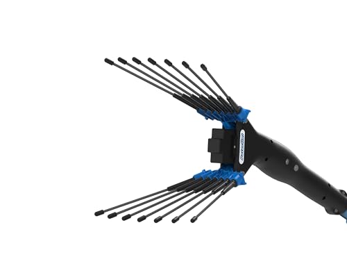 PATERLINI Abbacchiatore Elettrico Professionale per Raccolta Olive 12V - Scuotitore Raccogliolive Elettrico Leggero e Potente - Raccolta Olive Veloce (V-93 - Asta TELESCOPICA Mt. 2.25-3.15)