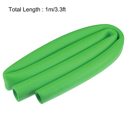 Image of uxcell Foam Tubing for Handle Grip Support, 32mm ID 44mm OD 1m Length Green