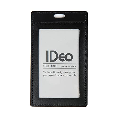 Kokuyo name card case IDeo au bureau : étui vertical noir NM-CK196D pour badge et cartes